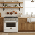 Kucht 30" Propane Range, Stainless Steel White Oven Door, KNG301/LP-W
