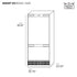 Kucht 36” Built-In, Counter Depth, Stainless Steel Refrigerator KR360SD