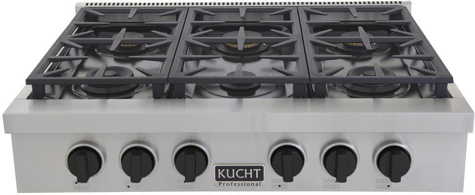 Kucht 36 Inch Gas Sealed Burner Rangetop-KFX369T-K