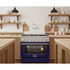 Kucht 36" Propane Range in Stainless Steel, Blue Door, KNG361/LP-B