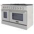 Kucht 48" Gas Range in Stainless Steel, Silver Oven Doors, KNG481-S