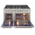 Kucht 48" Gas Range in Stainless Steel, Silver Oven Doors, KNG481-S