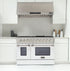 Kucht 48" Gas Range in Stainless Steel, White Oven Doors, KNG481-W