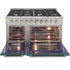 Kucht 48" Gas Range in Stainless Steel with Green Oven Doors, KNG481-G