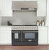 Kucht 48" Gas Range, Stainless Steel, Black Oven Doors, KNG481-K