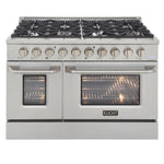 Kucht 48” Pro-Style Kitchen Dual Fuel Range - KDF482/LP-S