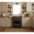 Kucht Gemstone Professional 30 in. 4.2 cu. ft. Natural Gas Range with Sealed Burners and Convection Oven in Titanium Stainless Steel KEG303