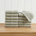 100% Cotton Woven Texture Bath Towel Set - Marbella Collection
