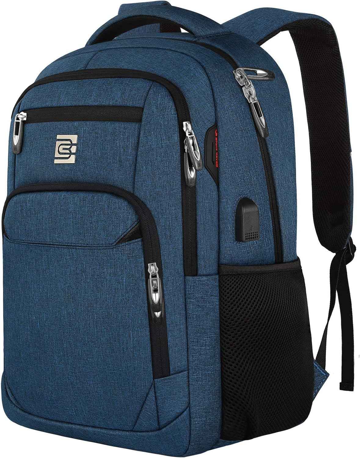 Slim Anti Theft Laptop Backpack 15.6 Inch USB Charging Travel Bag