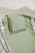 Lare Aurora Green Canvas Folding Chair Gray Metal Frame