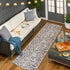 Alderbury White Leopard Print Rug