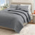 100% Cotton Honeycomb Waffle Garment Washed Quilt Set - Genevieve Collection