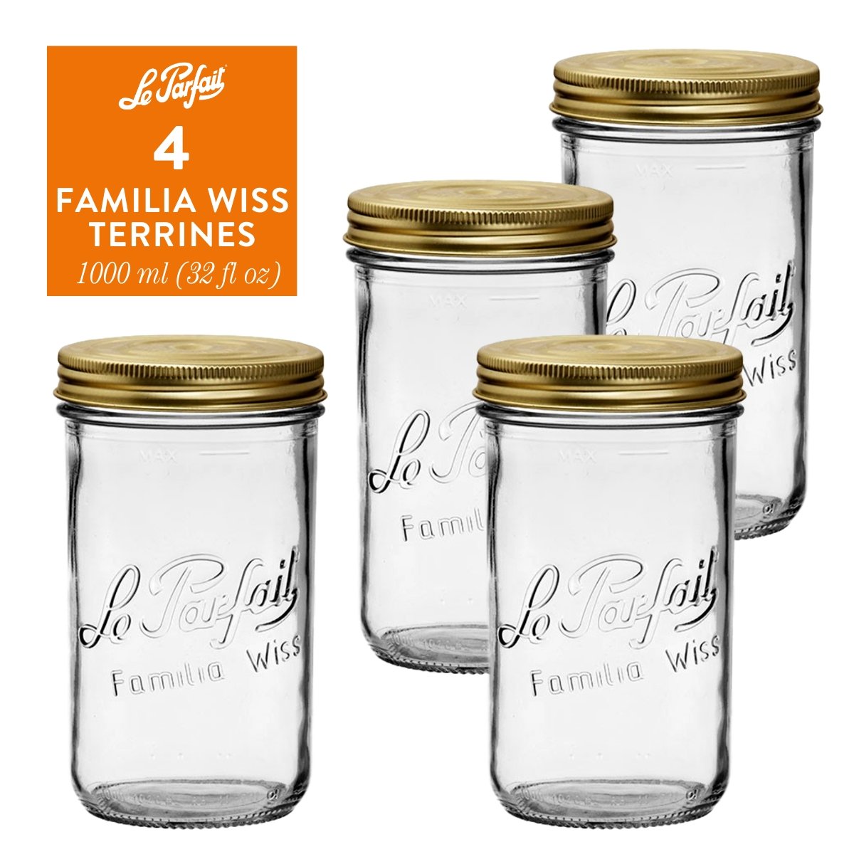 Le Parfait Familia Wiss Terrines Food Storage Containers