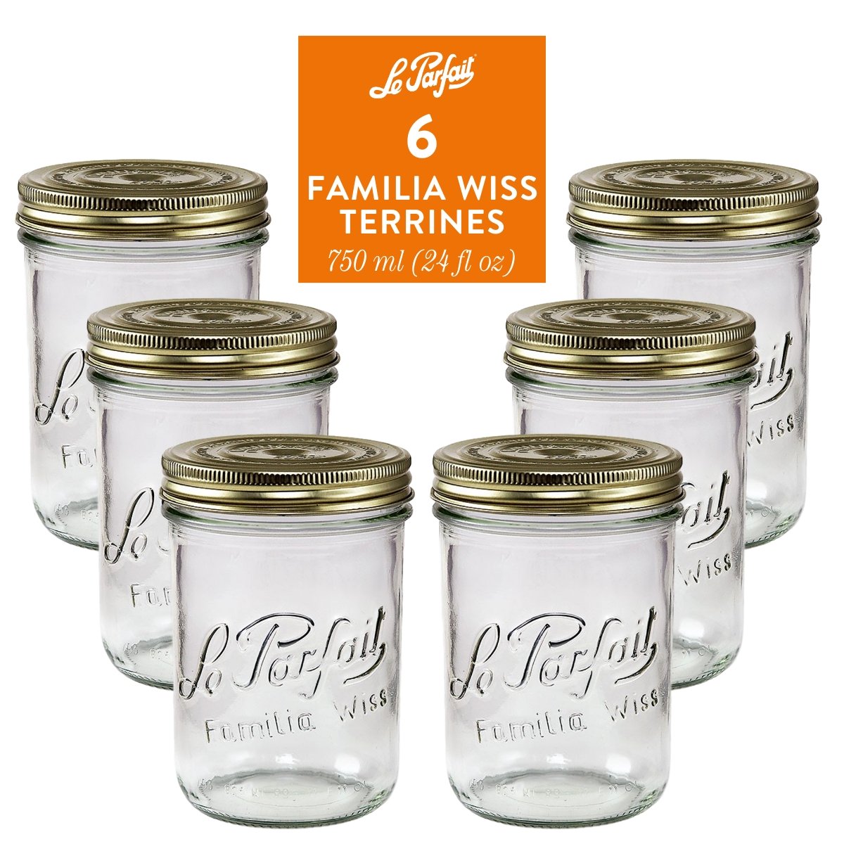 Le Parfait Familia Wiss Terrines Food Storage Containers