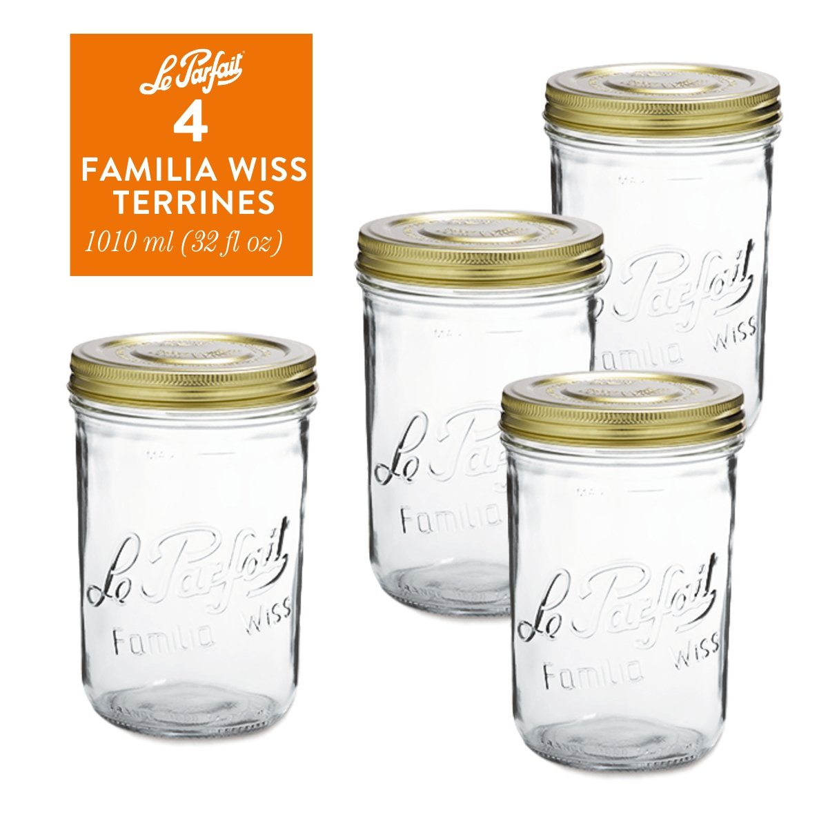Le Parfait Familia Wiss Terrines Food Storage Containers