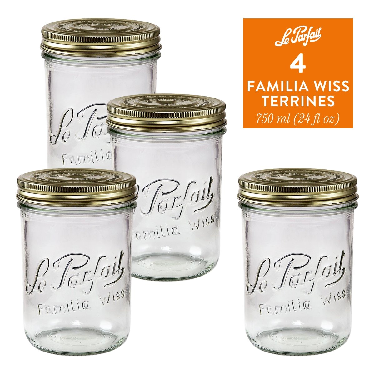 Le Parfait Familia Wiss Terrines Food Storage Containers