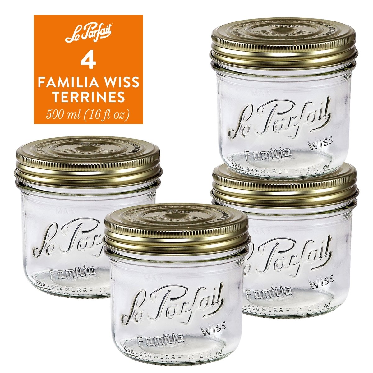 Le Parfait Familia Wiss Terrines Food Storage Containers