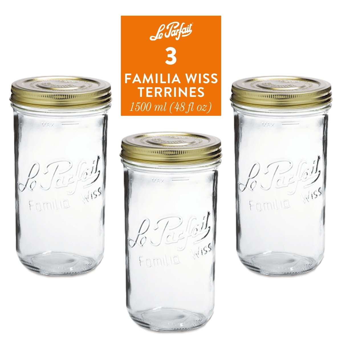 Le Parfait Familia Wiss Terrines Food Storage Containers