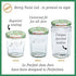 Le Parfait Jam Jars, French Glass Jars with 82mm Twist Lids for Jam and Preserves