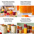 Le Parfait Jam Jars, French Glass Jars with 82mm Twist Lids for Jam and Preserves
