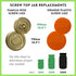 Le Parfait Screw Top Jar Lids Food Storage Containers