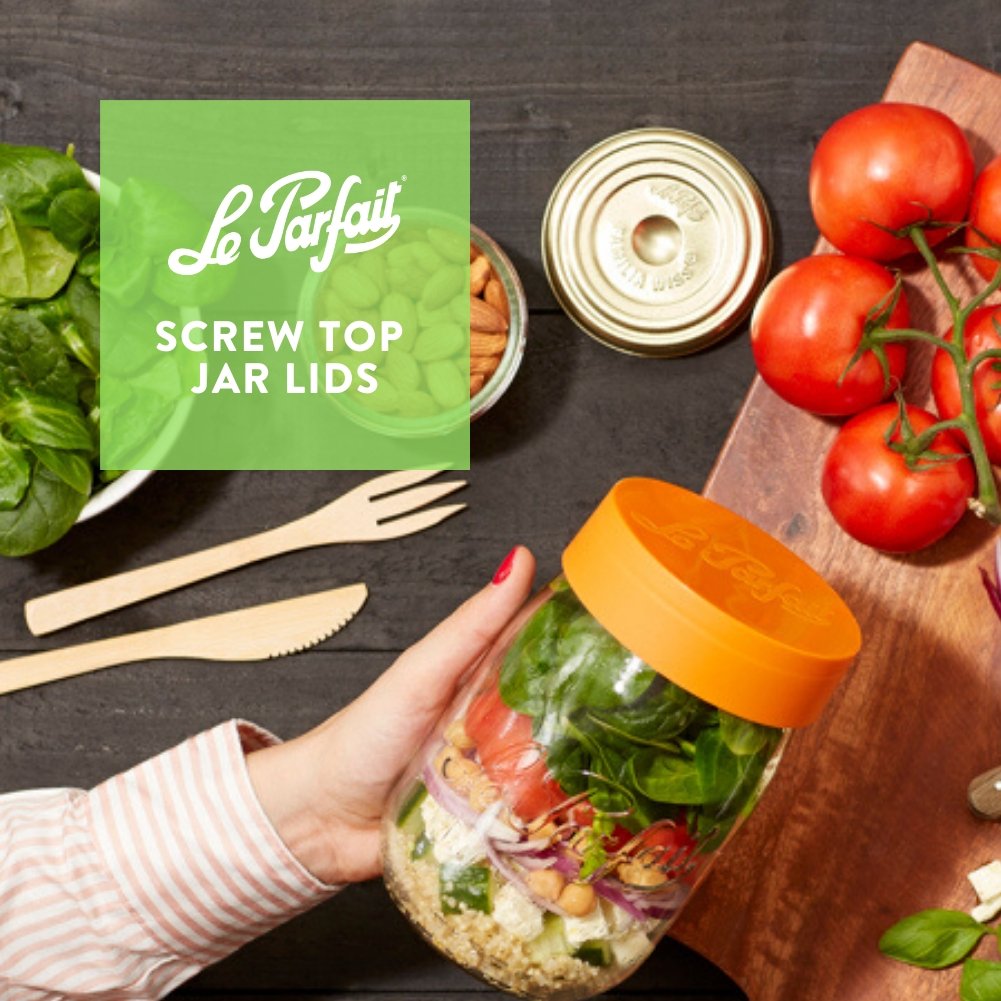 Le Parfait Screw Top Jar Lids Food Storage Containers