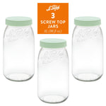 Le Parfait Screw Top Jars Food Storage Containers