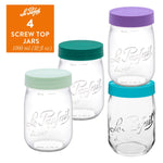 Le Parfait Screw Top Jars Food Storage Containers