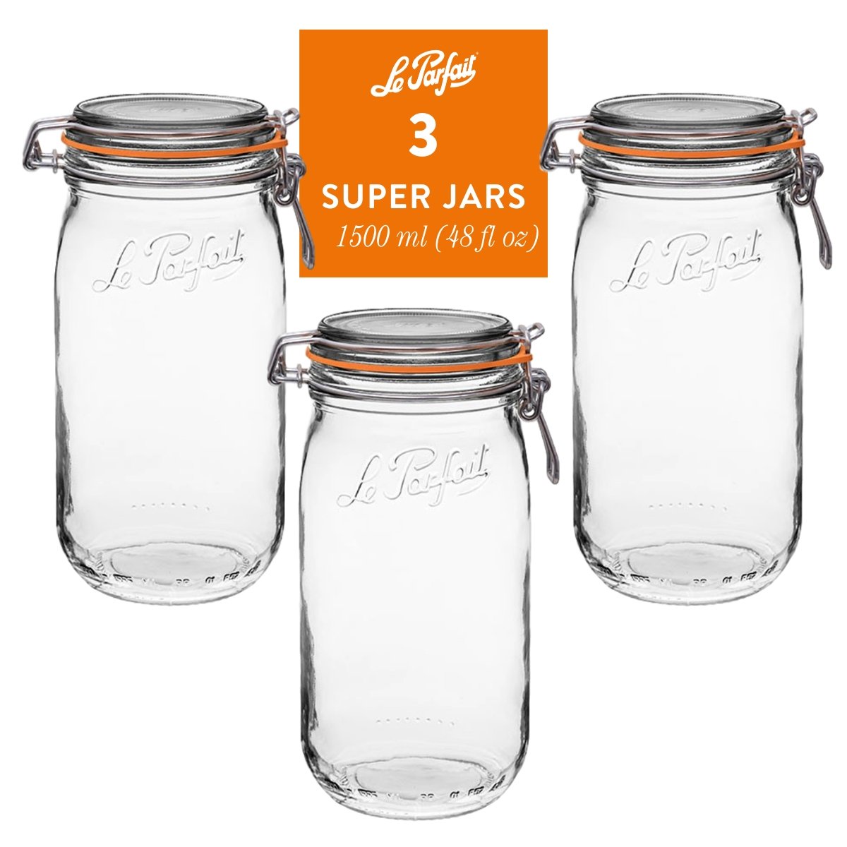Le Parfait Super Jars Food Storage Containers