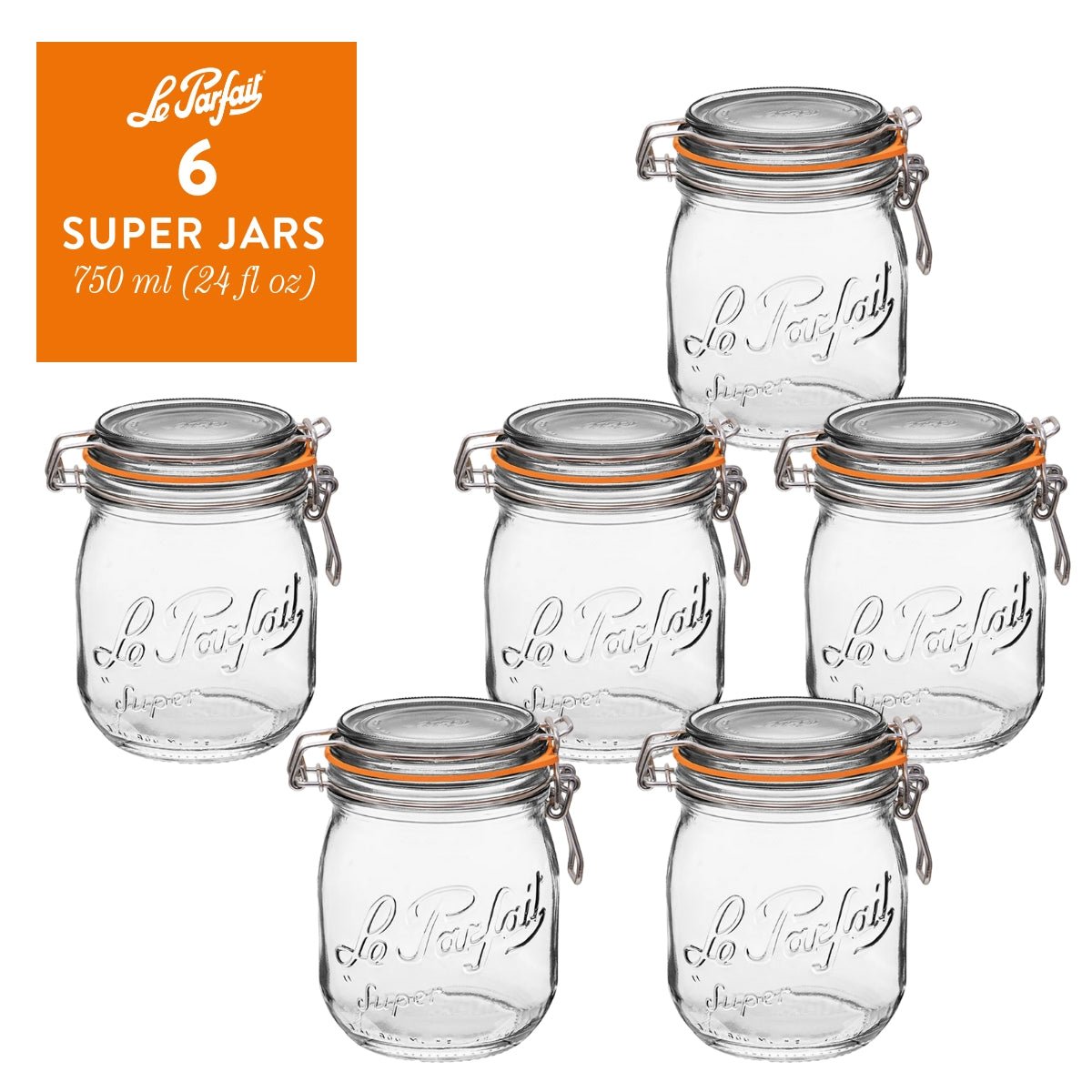 Le Parfait Super Jars Food Storage Containers
