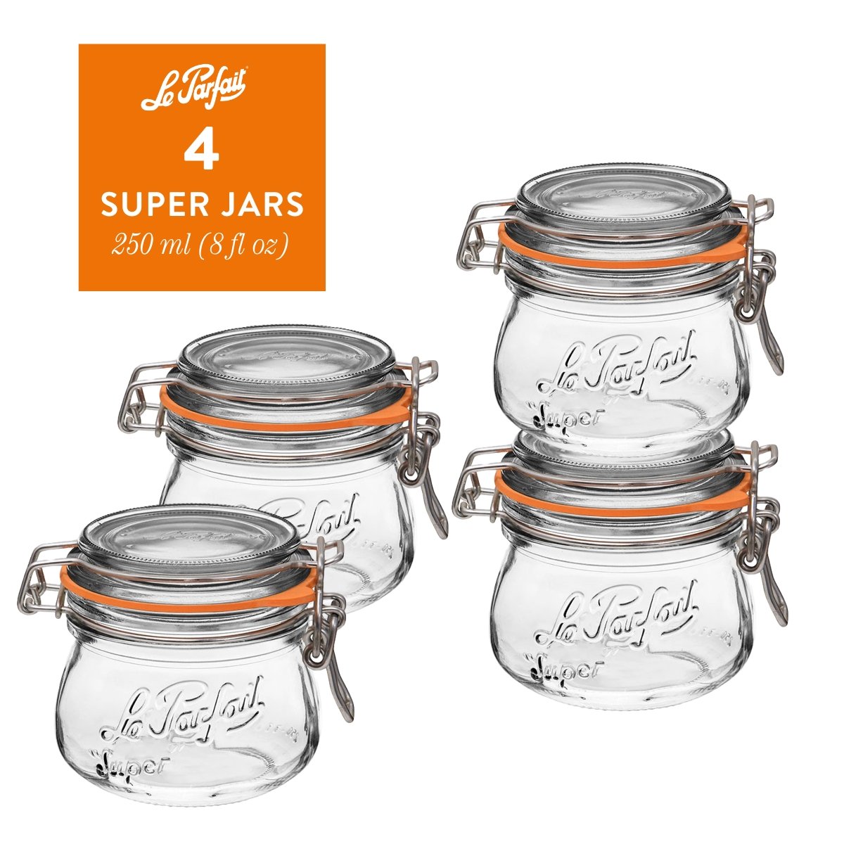 Le Parfait Super Jars Food Storage Containers