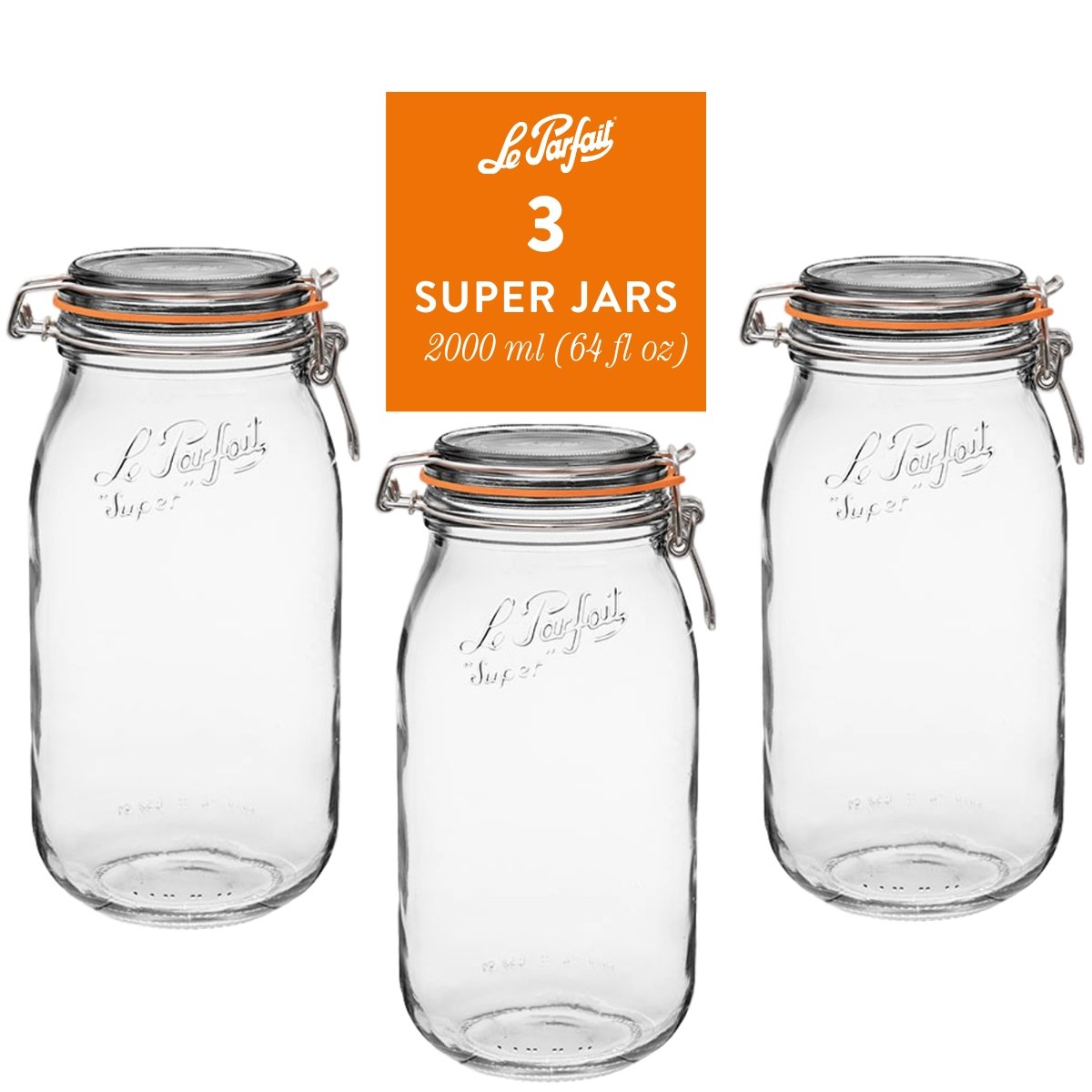 Le Parfait Super Jars Food Storage Containers