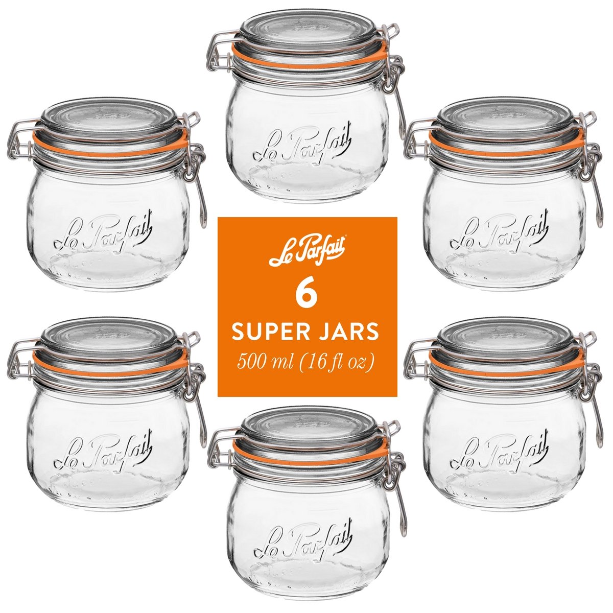 Le Parfait Super Jars Food Storage Containers