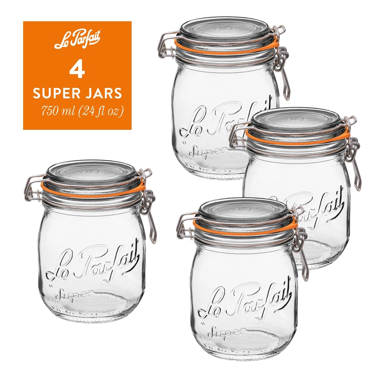 Le Parfait Super Jars Food Storage Containers