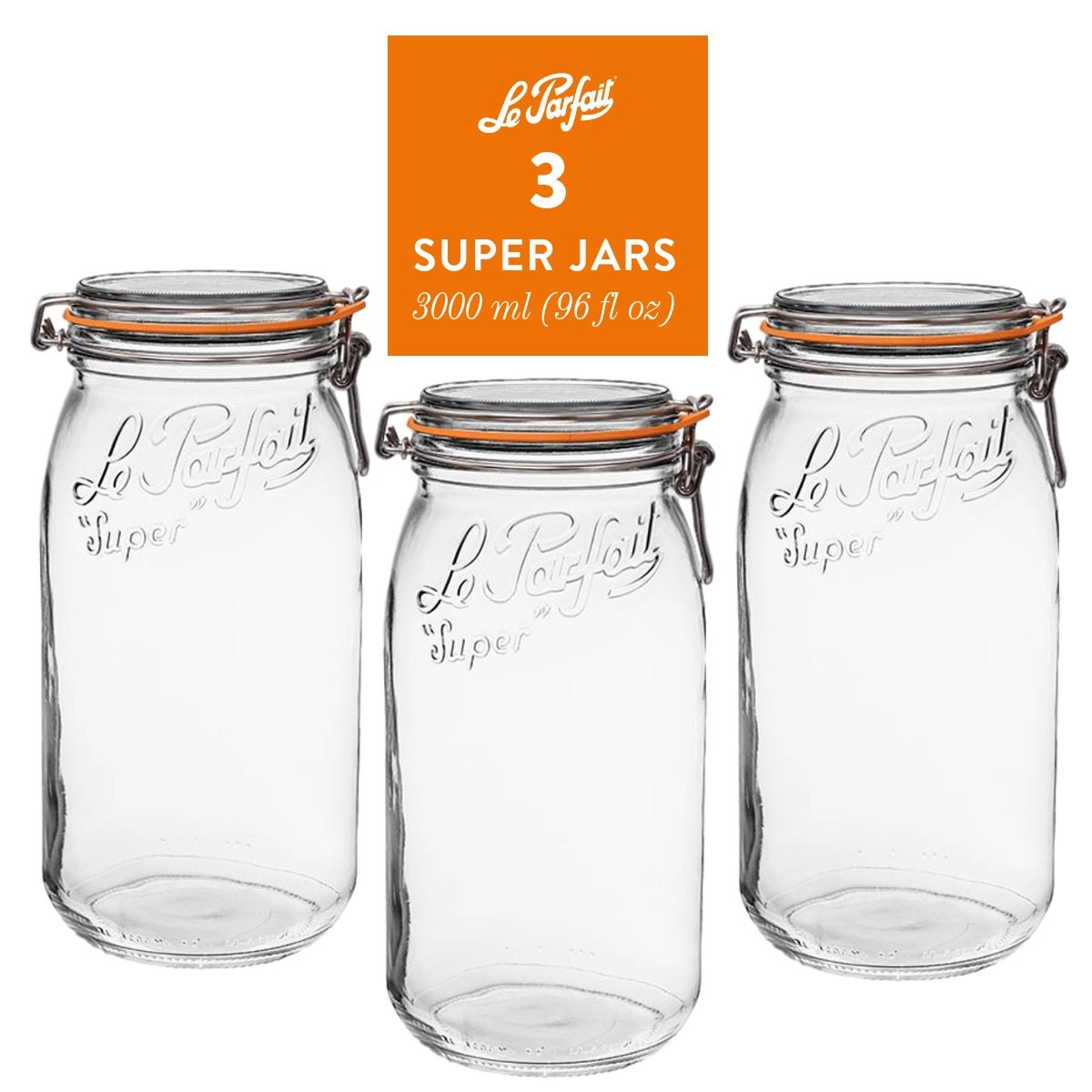 Le Parfait Super Jars Food Storage Containers