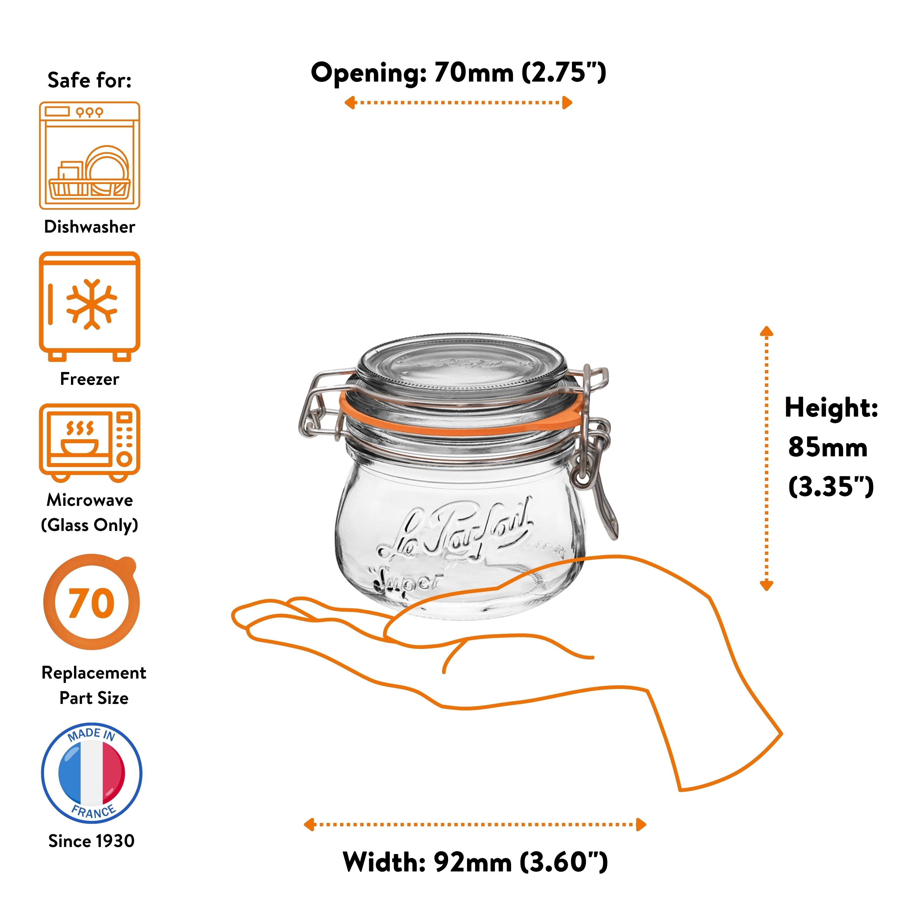 Le Parfait Super Jars Food Storage Containers