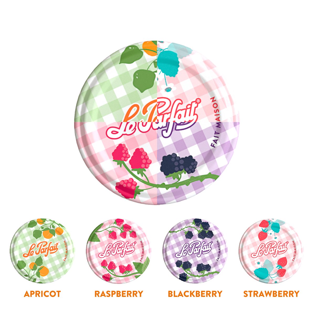 Le Parfait - Twist Lids 82mm (Set of 6) Food Storage Containers