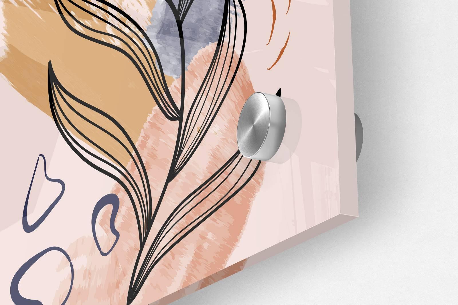 Leaves Pattern Set of 3 Prints Modern Wall Art Modern Artwork