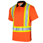 Hi-Vis Reflective Two-Tone Safety Polo Shirt