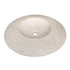 Light Travertine Natural Stone UFO Shape Sink Honed and Filled (D)21" (H)6"