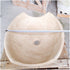 Light Beige Travertine Natural Stone Special Bowl Vessel Sink   (W)16" (L)16" (H)6"