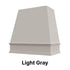 Wood Range Hood With Tapered Front and Decorative Trim - 30", 36", 42", 48", 54" and 60" Widths Available
