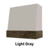 Wood Range Hood With Angled Front and Walnut Band - 30", 36", 42", 48", 54" and 60" Widths Available