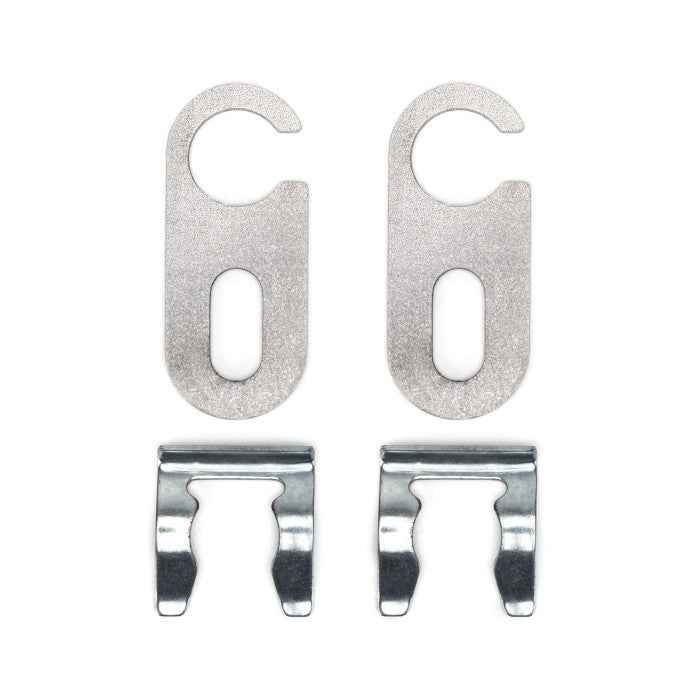 HEL Universal Bolt On or Weld On Brake Line Locator Tabs with Retaining Clips