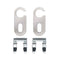 HEL Universal Bolt On or Weld On Brake Line Locator Tabs with Retaining Clips