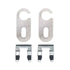 HEL Universal Bolt On or Weld On Brake Line Locator Tabs with Retaining Clips