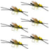 Long Tail Skwala Stone Fly Dry Trout Flies - Adult Squalla Stonefly Dry Fly - 6 Flies Hook Size 10