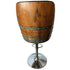 Luxury Wine Barrel Bar Set w/ Pub Table & Wine Barrel Bar Stools - Multi-Use Wine and Whiskey Home Bar Furniture
