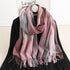 Winter  Long Plaid Headwear Scarf Warm Shawls Cashmere Female Scarfs Scarves Lady Tassel Shawl Wraps For Women