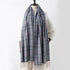 Winter  Long Plaid Headwear Scarf Warm Shawls Cashmere Female Scarfs Scarves Lady Tassel Shawl Wraps For Women